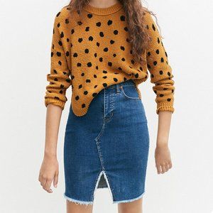 Madewell Stretch Denim Pegged Skirt In Bellhaven Wash: Cutout Edition